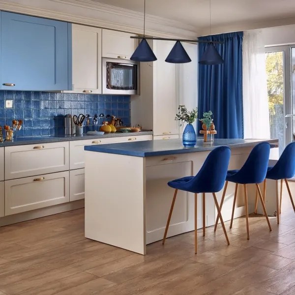 Lampadario a cavo CAPITAL 3xGX53/15W/230V blu