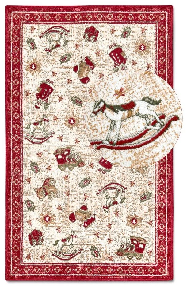 Tappeto rosso natalizio in cotone 50x80 cm Toy's Delight Red Christmas - Villeroy&amp;Boch
