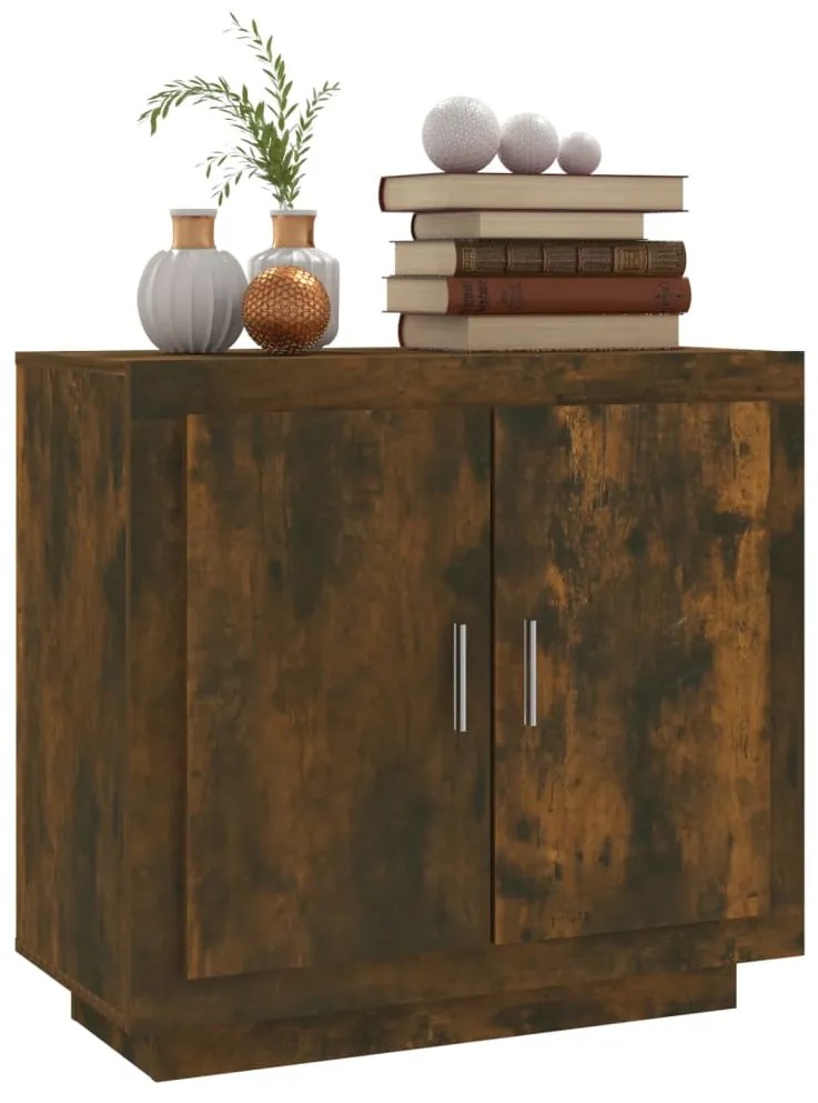 Credenza rovere anticato 80x40x75 cm in legno multistrato