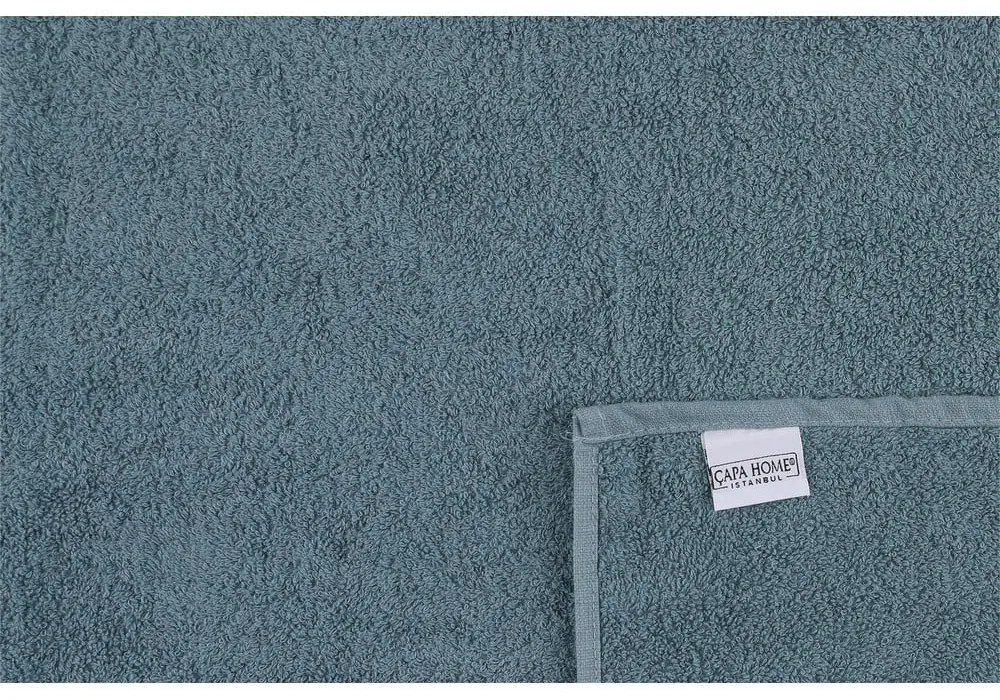 Asciugamani e teli da bagno in cotone blu in un set di 2 pezzi Dora - Foutastic