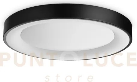 Planet plafoniera led 3000k 15w 1350 lm satinata nera d.50cm