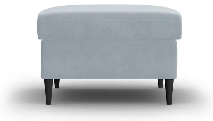 Poggiapiedi azzurro con rivestimento in velluto Kyoto – Cosmopolitan Design