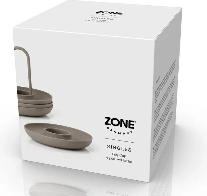 Portauova in metallo 4 pz Singles – Zone