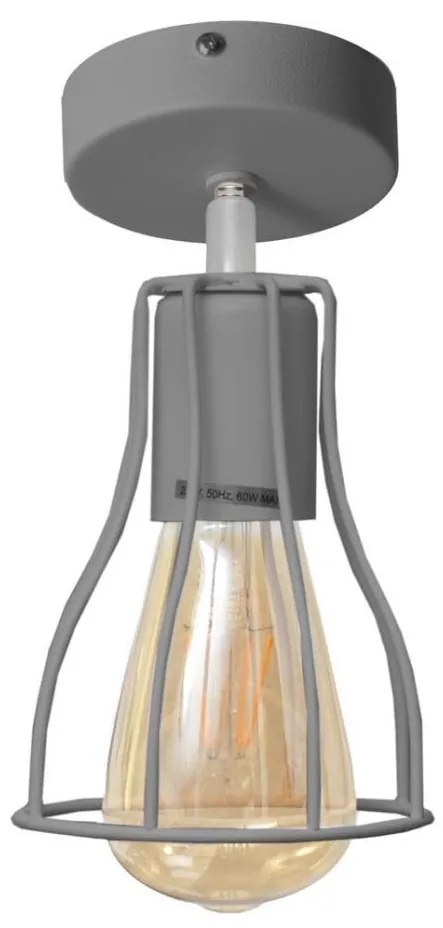 Lampadario fisso TUBE II 1xE27/15W/230V grigio
