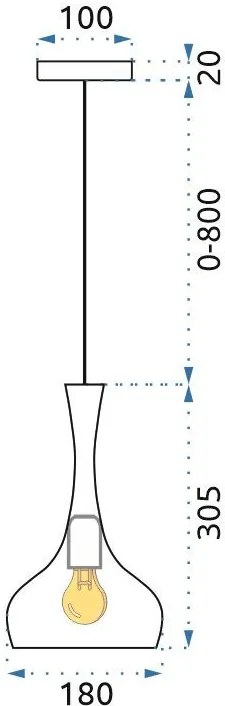 LAMPADA PENSILE RISPECHIATA  DI RASO  APP282-1CP