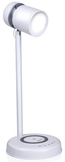 Grundig - Lampada da scrivania a LED con ricarica wireless e altoparlante 3 in 1 LED/15 W/5 V
