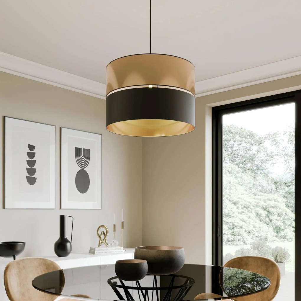 Lampada a sospensione Hilton TK Lighting, dimmerabile, Nero, Soggiorno / Sala da pranzo, Metallo, Moderno, Lampada a sospensione