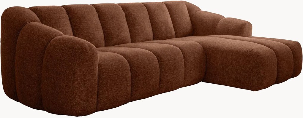 Divano angolare in ciniglia Shell