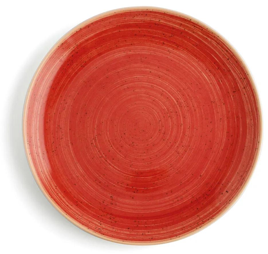 Piatto Piano Ariane Terra Ceramica Rosso (Ø 31 cm) (6 Unità)