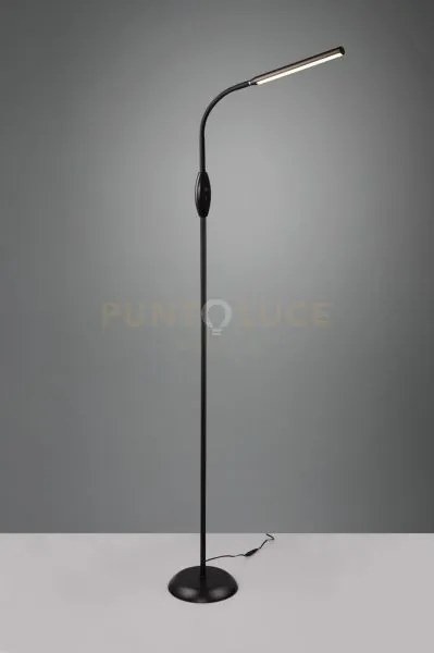 Toro piantana led5w 700lm, 3000+4000+5000k  nera flessibile touch e...