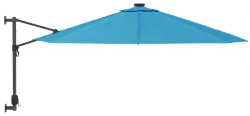 Ombrellone a Parete Blu Mare 290 cm