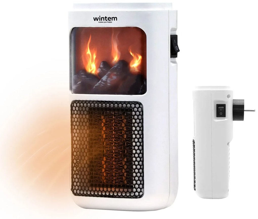 Stufetta Elettrica da Parete 400W con Design Compatto e Temperatura Regolabile