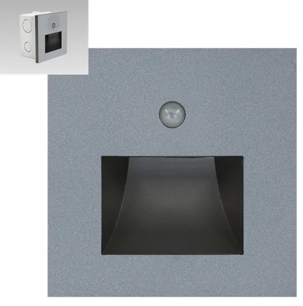 Emithor 70416 - Lampada LED per scale con sensore SUNNY LED/1W/230V grigio