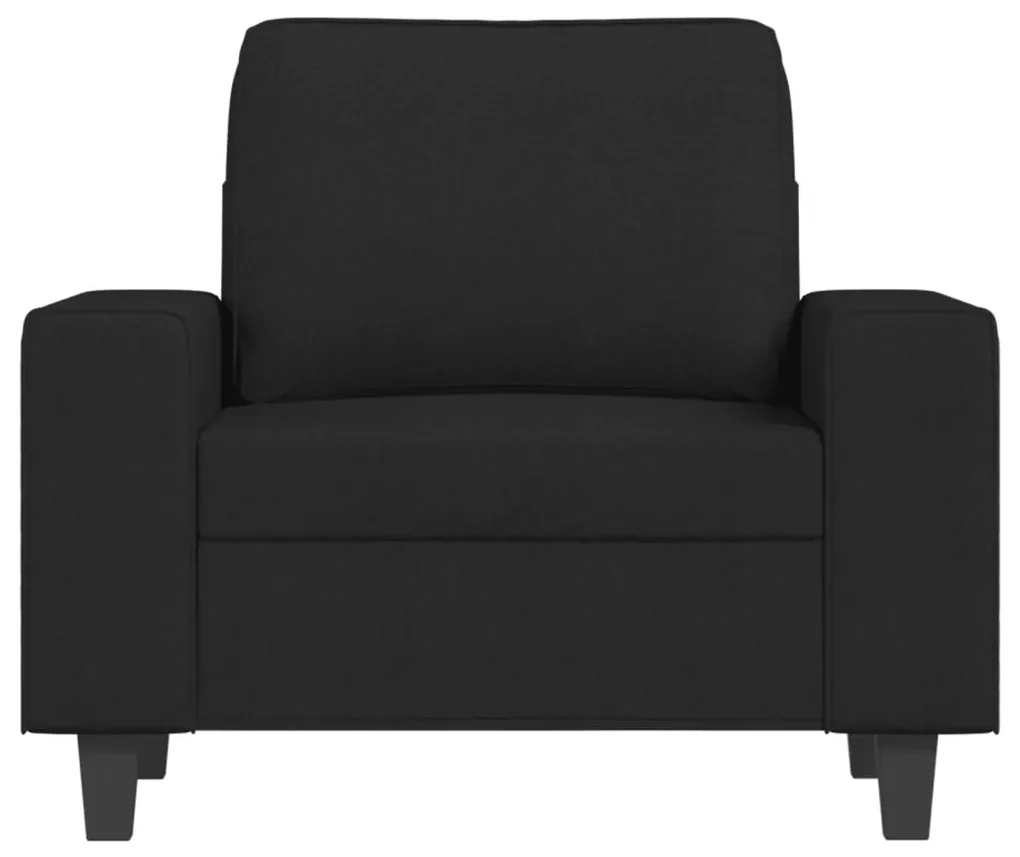 Poltrona nera 60 cm in tessuto