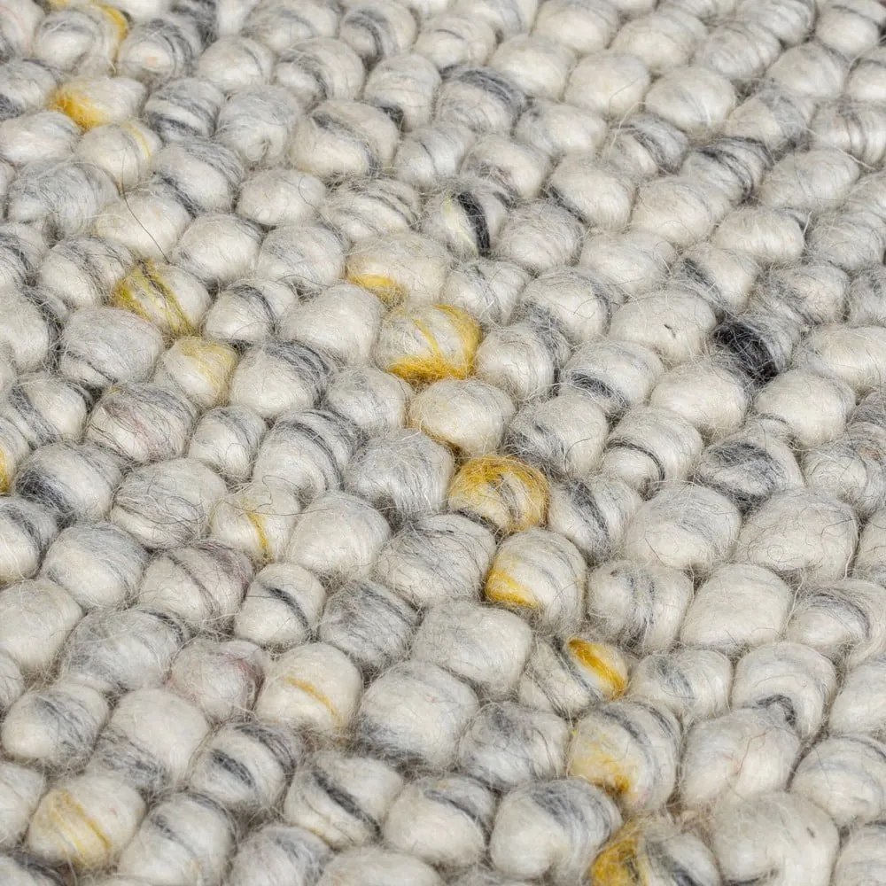 Passatoia in misto lana intrecciata a mano color crema 60x230 cm Minerals - Flair Rugs