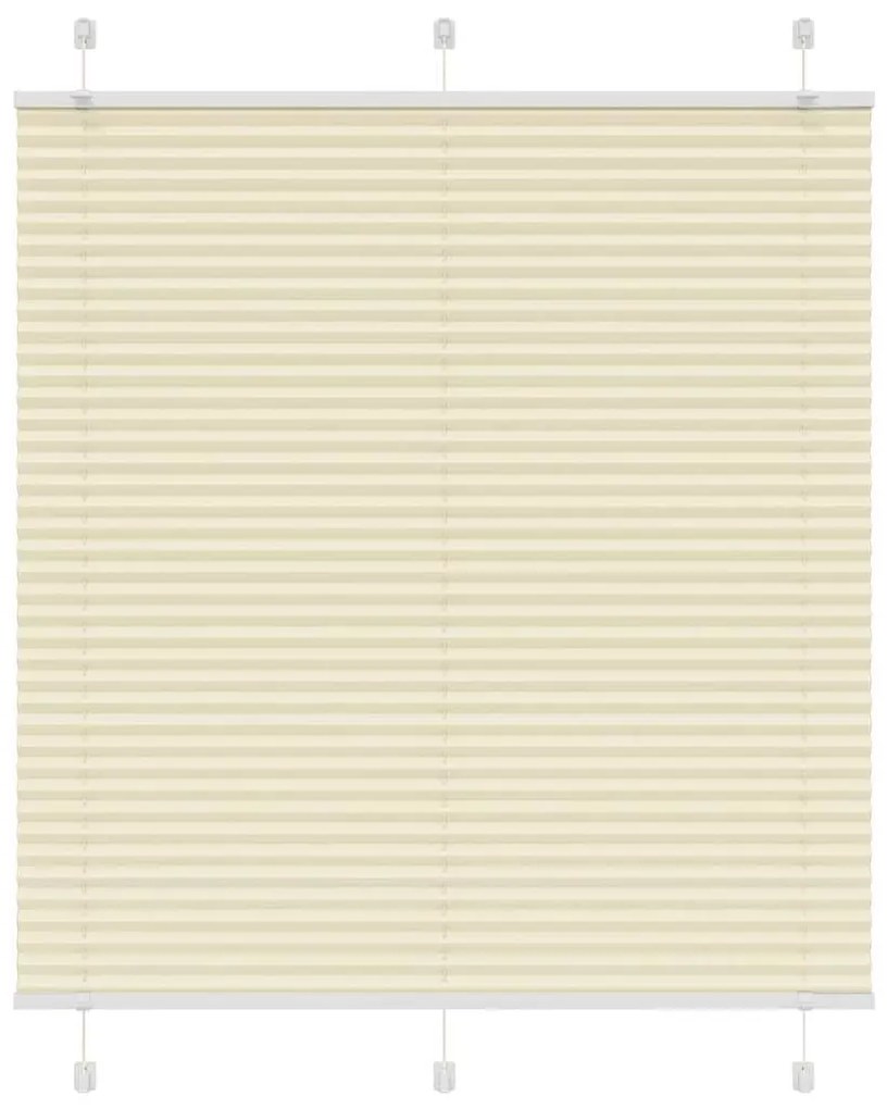 Tenda Plissettata Crema 120x150 Cm Larghezza Tessuto 119,4 Cm /