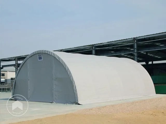 TOOLPORT Tunnel agricolo 9,15m x 12m x 4,5m - PRIMEtex 2300 grigio - (379017)