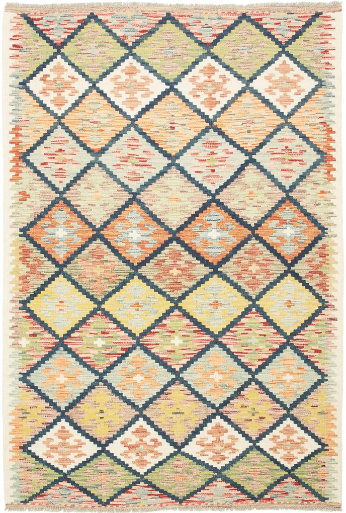 Kilim Tappeto 190x130 (Pakistan) Tessuto A Mano