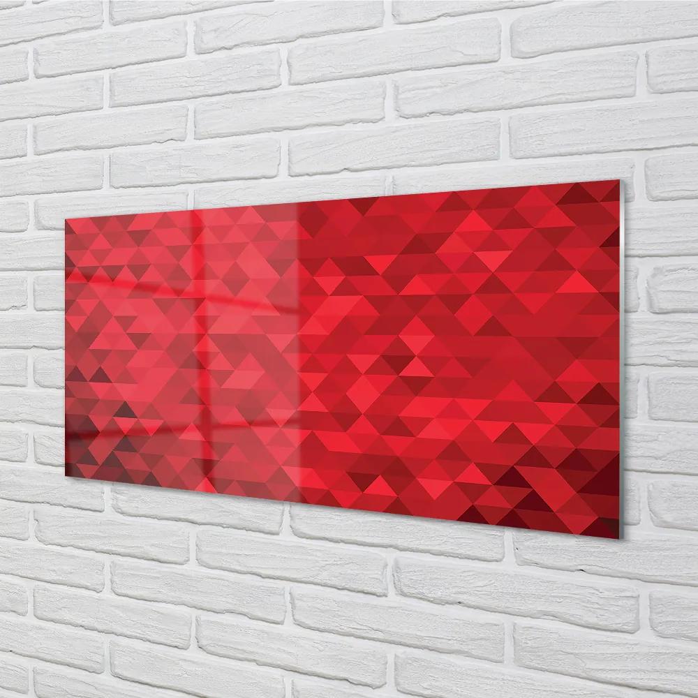 Quadro acrilico Modello di triangolo rosso 100x50 cm