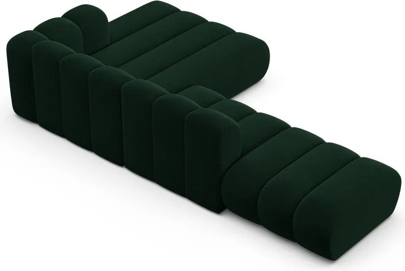 Divano angolare verde scuro ad angolo destro Lupine - Micadoni Home