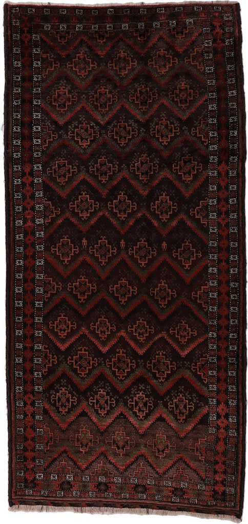Balochi Tappeto persiano 290 x 140 (Iran) Annodato A Mano