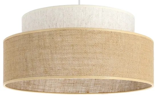 Lampadario a sospensione con filo BOHO 1xE27/60W/230V diametro 40 cm color crema/beige