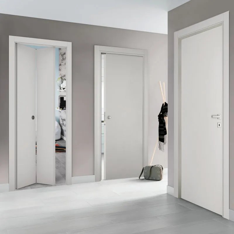 Porta tamburata battente Word grigio L 60 x H 210 cm sinistra