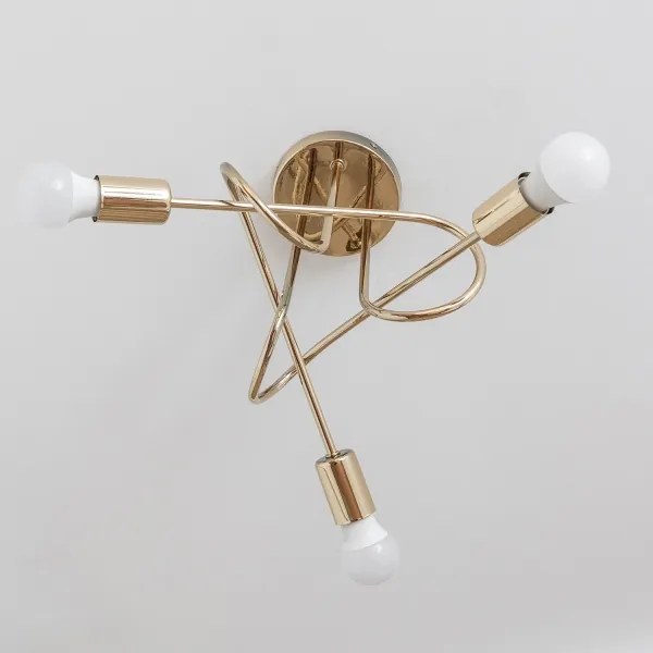 Plafoniera OXFORD 3xE27/15W/230V, dorata