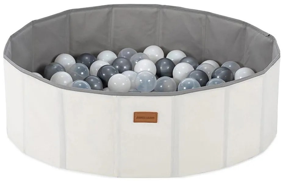 Piscina secca per bambini con palline pr. 80 cm bianco/grigio