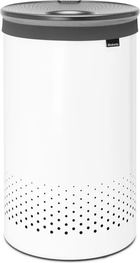 Cesto portabiancheria in metallo bianco 60 l - Brabantia