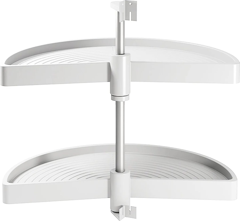 Cestello Girevole Ø65 cm per Mobile da Cucina 80 cm in Plastica Emuca Bianco...