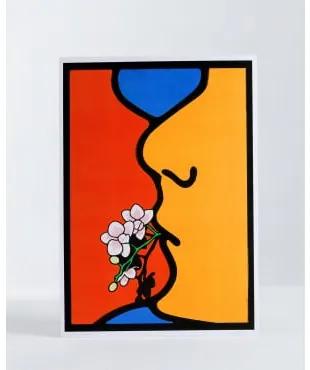 Poster Decorativo (29,7x42 cm) Beso di Alberto Miranda. Edizione - The Masie