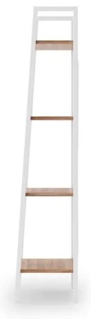 Libreria NARVIK 148x34 cm bianco/quercia sonoma