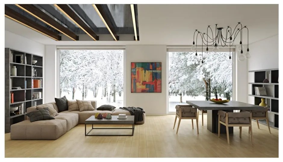 Tavolino in cemento Low Petra - TemaHome