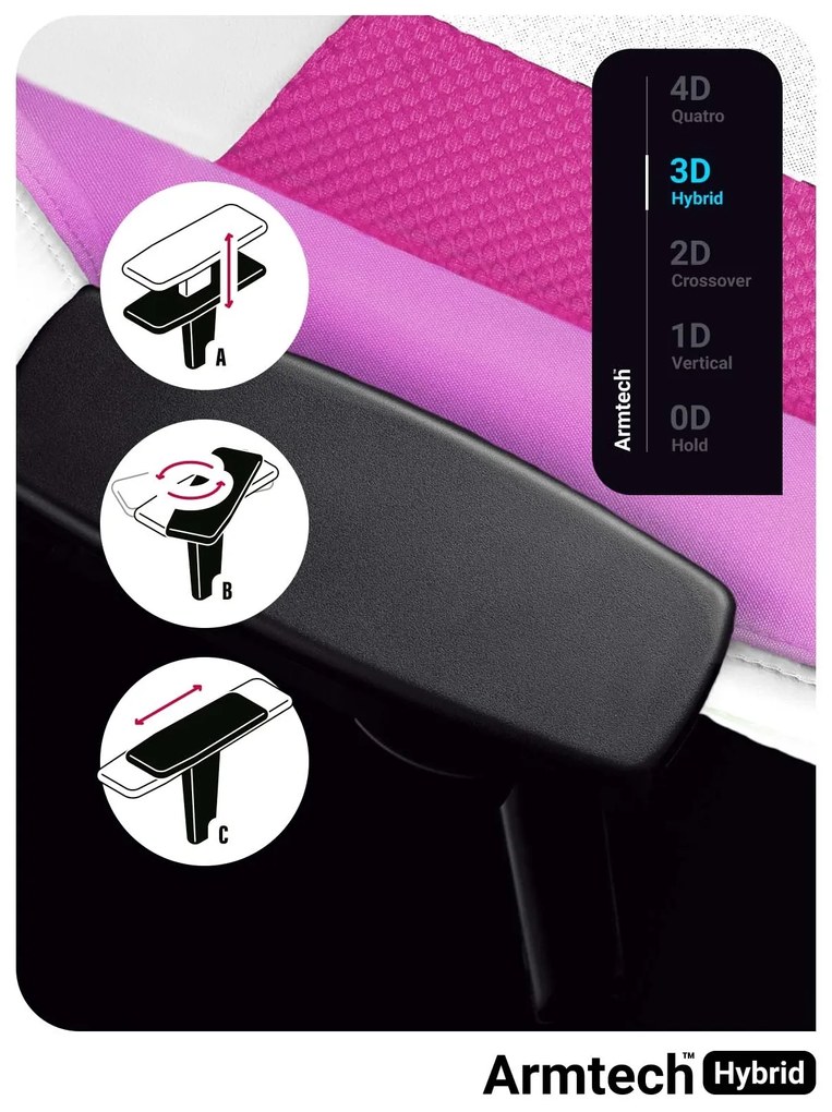 Sedia da gaming Diablo X-Player 2.0 In Materiale Normal Size: Marshmallow Pink