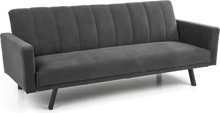 Divano Armando in velluto grigio - H78 cm