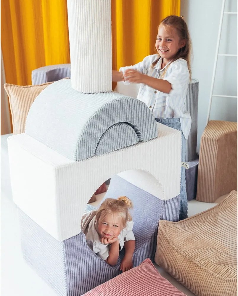 Gioco per psicomotricità color menta in velluto a coste 3 pz altezza totale 37 cm 75x49 cm Rainbow Montessori – Wigiwama