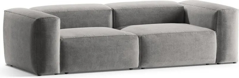 Divano grigio chiaro 264 cm Bergamo – Cosmopolitan Design