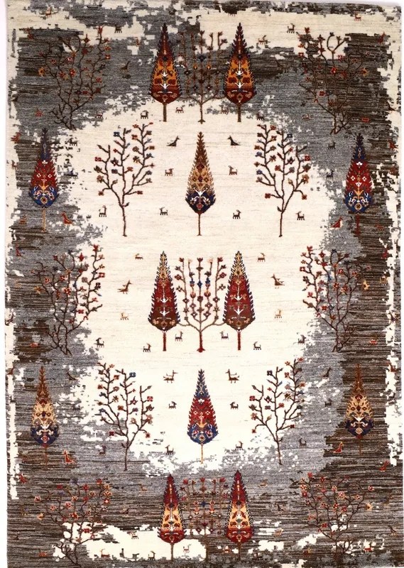 Loribaft Tappeto 170 x 240 Beige (Indian) Annodato A Mano