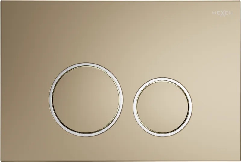 Mexen Fenix 05  pulsante di scarico, oro champagne - 600504