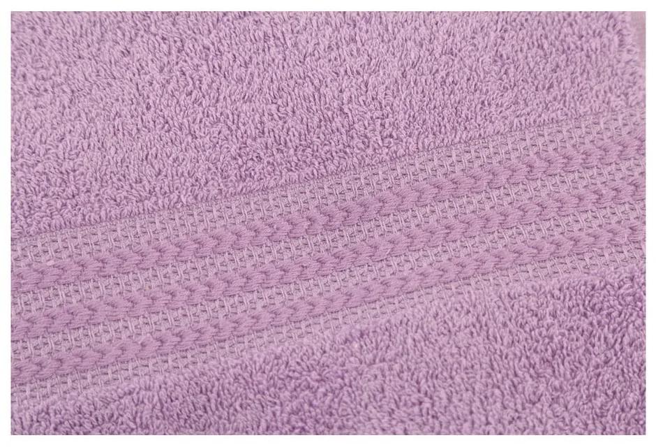 Asciugamano in puro cotone viola, 50 x 90 cm - Foutastic
