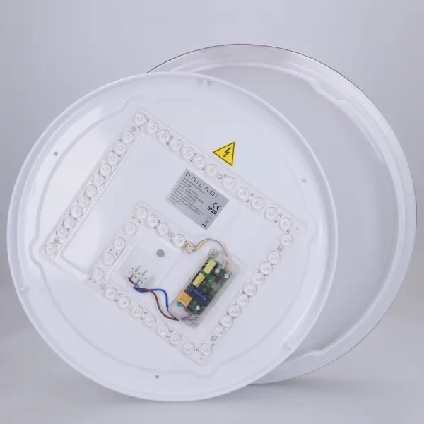 Brilagi-LED Lampada dimmerabile FANCIA LED/48W/230V 3000-6500K Ø 39 cm argento+telecomando