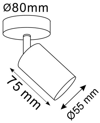 Faretto da parete LED RGBW dimmerabile GOLDI 1xGU10/6W/230V oro
