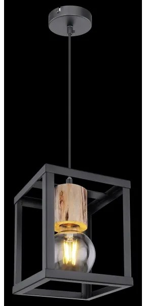 Globo 15476H - Lampadario su filo HAGAR 1xE27/60W/230V