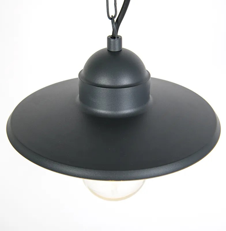 Lampada da esterno a sospensione rustica grigio scuro IP44 - Kansas grafite