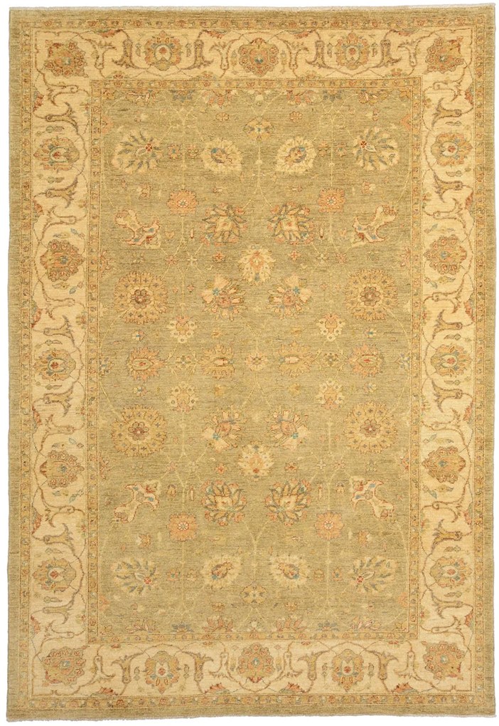 Ziegler Tappeto 190x270 Beige (Pakistan) Annodato A Mano
