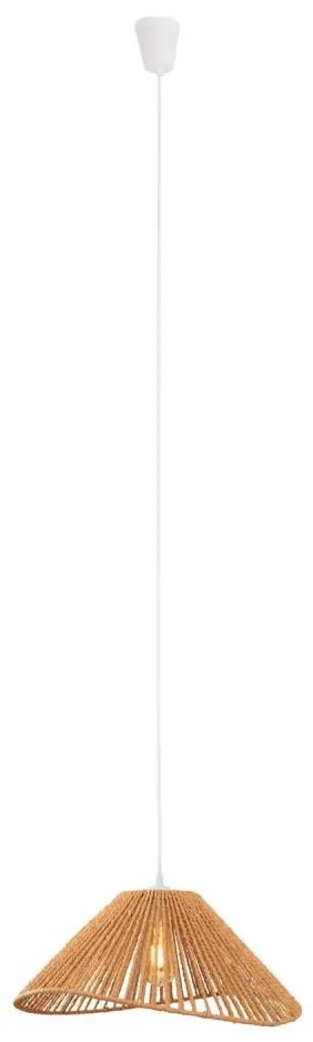 MAXLIGHT P0577 - Lampadario a sospensione con filo AMALFI 1xE27/15W/230V diametro 45 cm beige