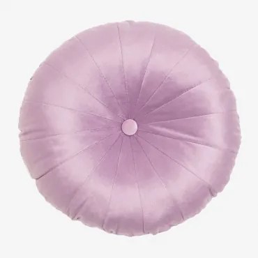 Cuscino rotondo in velluto (Ø38 cm) Kumba Orchidea - Sklum