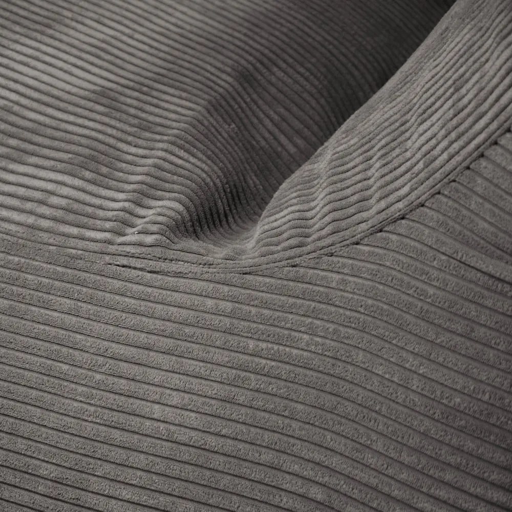 Puof a sacco marrone scuro con rivestimento in velluto a coste Lounge 100 – SLOWDOWN