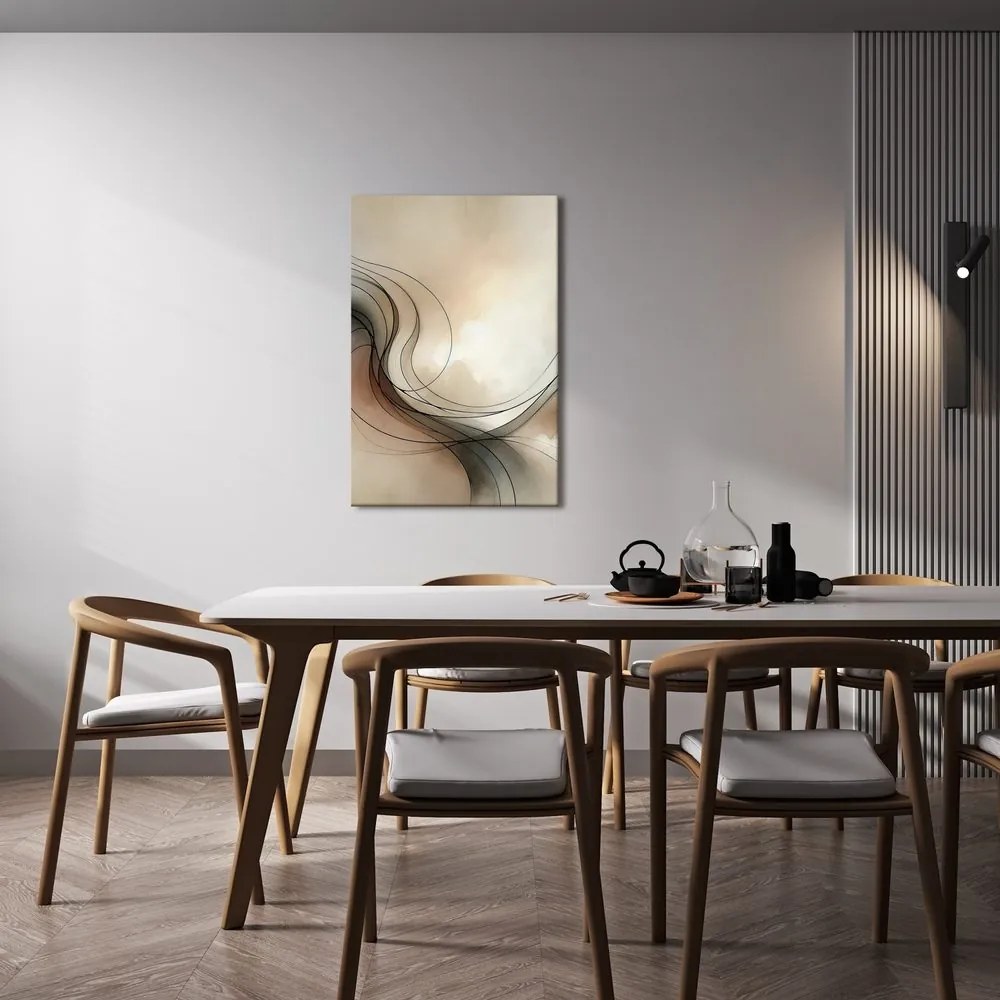 Quadro su tela – Linee eleganti tra le nuvole